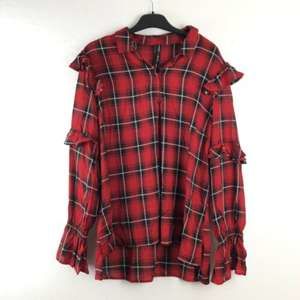 Banjara  Long Sleeve Plaid Shirt Sz L Red